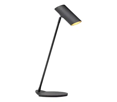 Lampy Lucide 19600/01/30 - Stolná lampa HESTER 1xGU10/7W/230V čierna 19600/01/30