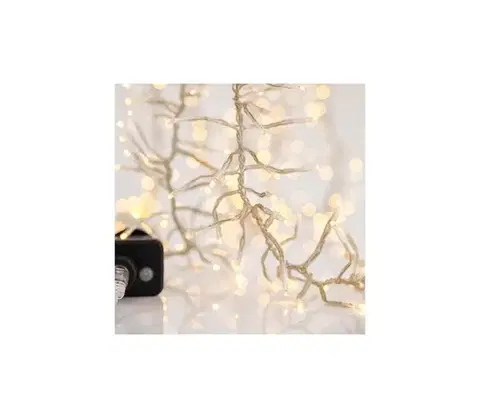 LED osvetlenie Eurolamp LED vonkajší reťaz CLUSTER 768xLED/8 funkcií 9 m IP44 teplá biela 600-11342