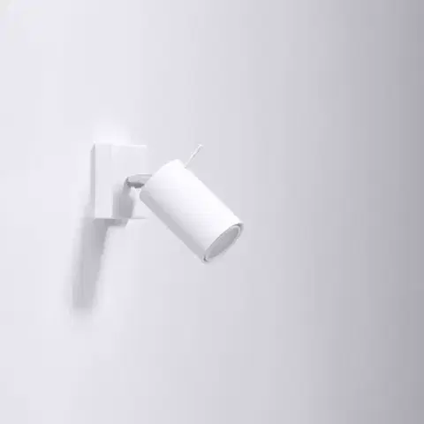 Lampy do obývačky Nástenné svietidlo Oregon biely s vypínačom A-1024