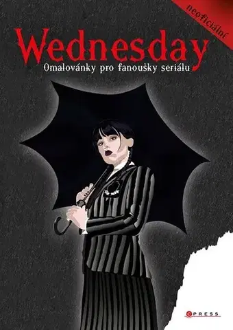 Kreslenie, maľovanie Wednesday – omalovánky pro fanoušky seriálu - neuvedený,Michaela Bystrá