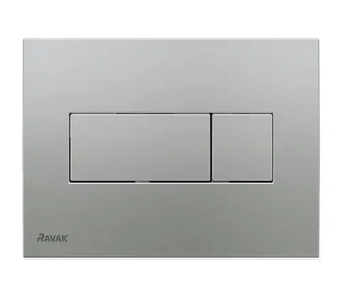 Svietidlá Ravak X01456 - Splachovacie tlačidlo UNI 24,7x16,5 cm matný chróm X01456