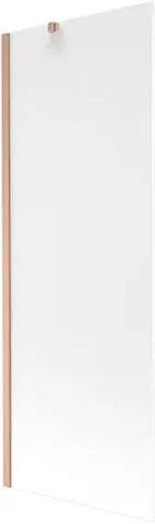 Sprchové dvere MEXEN/S - Next vaňová zástena FIX 70 x 150, dekor, meď kartáčovaná 895-070-000-00-30-65