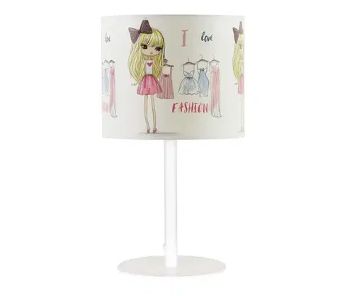 Lampy  Detská stolová lampa GIRLS VIBES 1xE27/60W/230V pr. 18 cm Milujem módu H0980