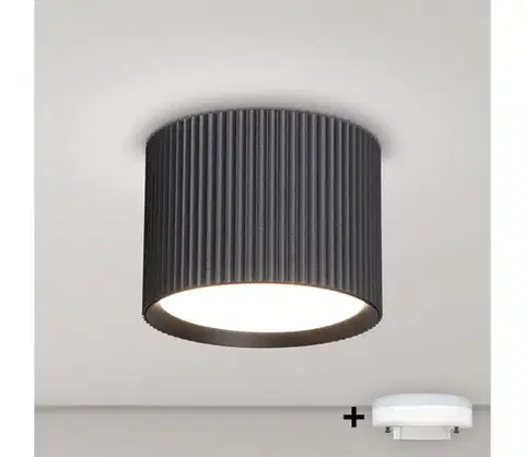 Svietidlá BRILAGI - LED RGB stmievateľné bodové svietidlo STRIPY 1xGX53/14W/230V Wi-Fi Tuya čierne BG2840+IM1490