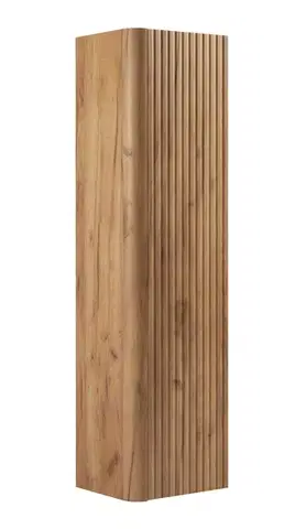 Skrinky do kúpeľne Elvisia Vysoká skrinka do kúpeľne LINEA Oak craft | 136 cm