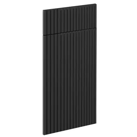 Kuchynské skrinky Čelo skrinky Luxeo F14-D40S1-AX ryfla black