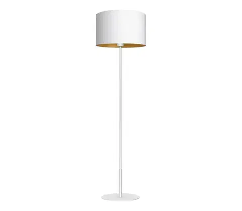 Lampy  Stojacia lampa ARDEN 1xE27/60W/230V biela/zlatá 3453