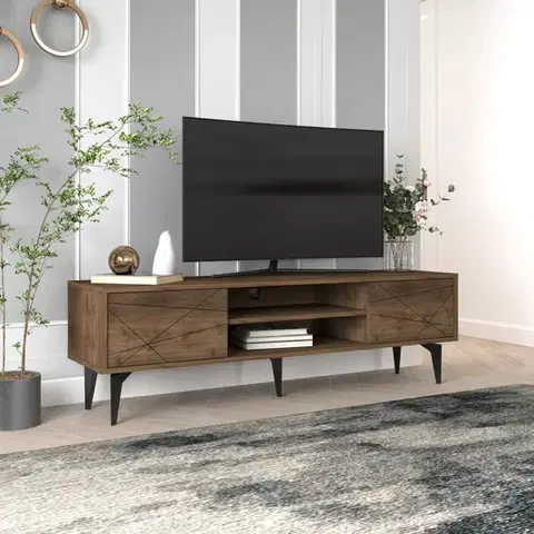 TV stolíky TV stolík Brendon - Walnut