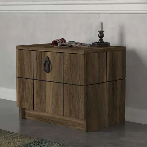 Nočné stolíky LUST nočný stolík, orech