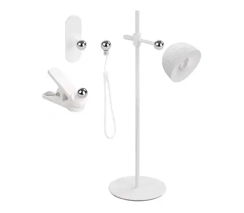 Lampy  LED Stmievateľná nabíjacia stolná lampa magnetická 4v1 LED/4,2W/3,7V 4000K biela Z7635W