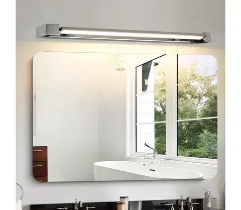 Kúpeľňové zrkadlá BRILAGI-LED Kúpeľňové osvetlené zrkadlá AQUA LINE LED/24W/230V 90 cm IP44 lesklý chróm BRI320