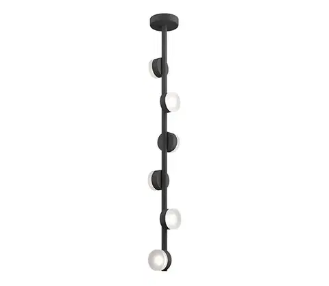 Svietidlá  140017 - LED Luster na tyči COMFORT 6xLED/5W/230V čierna 140017