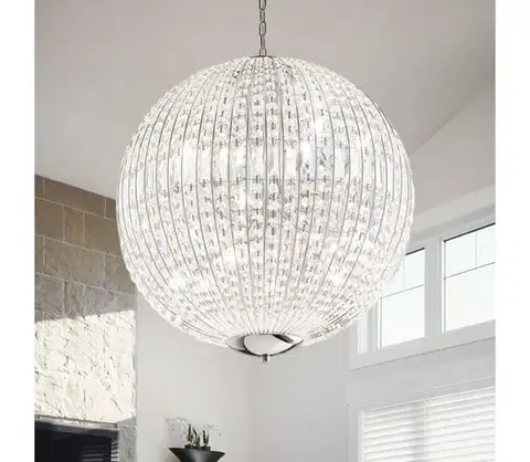 Svietidlá Ideal Lux - LED Krištáľový luster na reťazi LUXOR 12xG9/3W/230V pr. 60 cm číra 116235