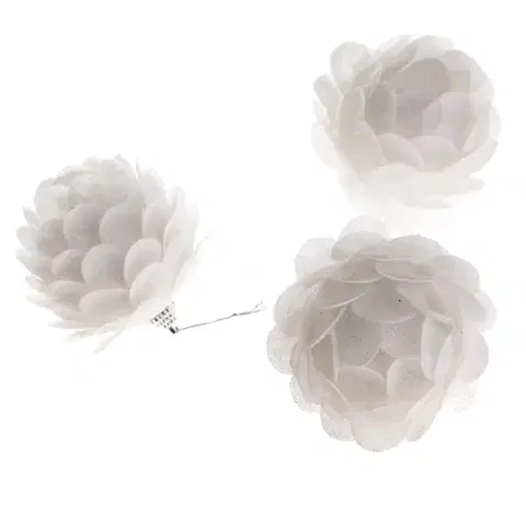 Vianočné dekorácie Sada závesných ozdôb Fiore 6 cm, 3 ks