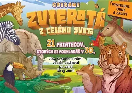 Nalepovačky, vystrihovačky, skladačky Origami - Zvieratá z celého sveta