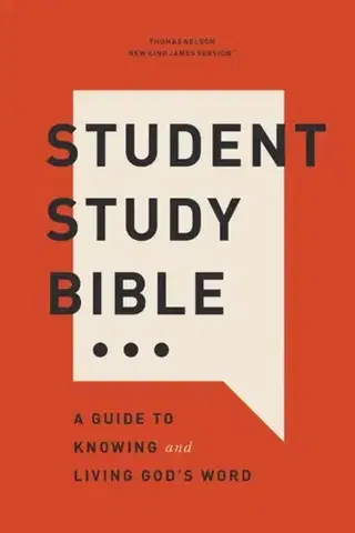 Náboženstvo Student Study Bible: A Guide to Knowing and Living God’s Word (NKJV, Softcover, Red Letter, Comfort Print) - Thomas Nelson