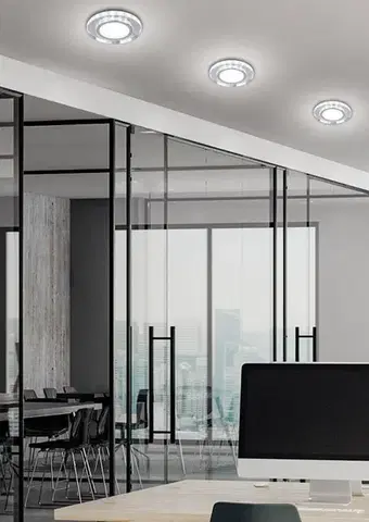 Stropná svetla Stropné okrúhle očko biele LED SSP-26