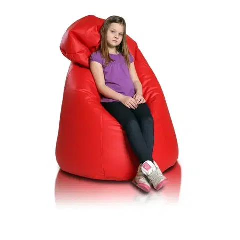 Sedacie vaky a kocky Sedací vak hruška xl TiaHome - Červená
