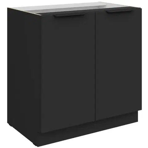 Kuchynské skrinky stojace Kuchynská skrinka Aria-Bl/Bl Anti Fingerprint 80d 2f Bb