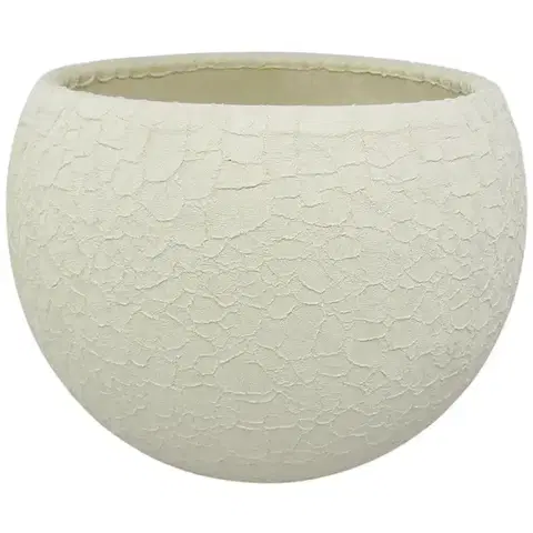 Záhrada Obal guľa Lizard 17 cm krémová
