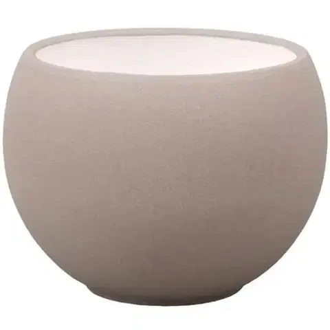 Záhrada Obal LUNA STRUKTUR d14cm hnedosivá mat