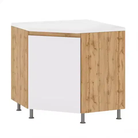 Kuchynské skrinky stojace Rohová kuchynská skrinka Magnolia DN 90x90 1D