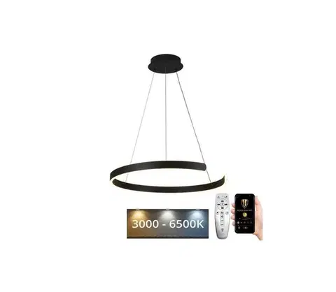 Svietidlá  LED Stmievateľný luster na lanku LED/70W/230V 3000-6500K + diaľkové ovládanie J4326/B