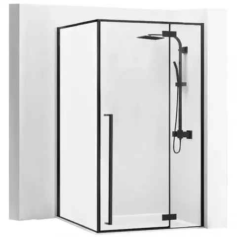 Sprchové kúty 80x100 Sprchový kút Fargo Rea K6950 100x80x195 black