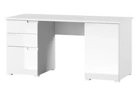 Kancelárske, písacie a PC stoly Szynaka PC stolík SELENE 15 |  biela