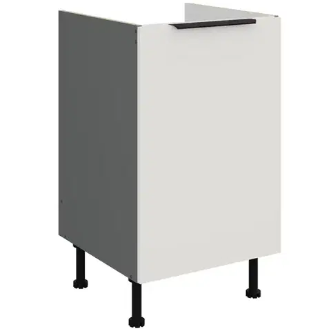 Kuchynské skrinky stojace Kuchynská skrinka Aria-Wh/Ant Anti Fingerprint 50zl 1f Bb