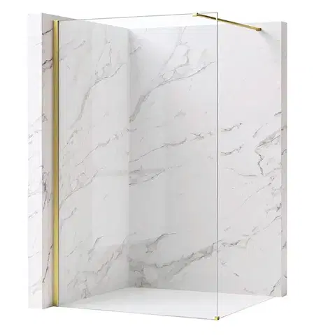 Sprchové dvere REA/S - Sprchová zástena Flexi Transparent / Brush Gold 80 KPL-K99267