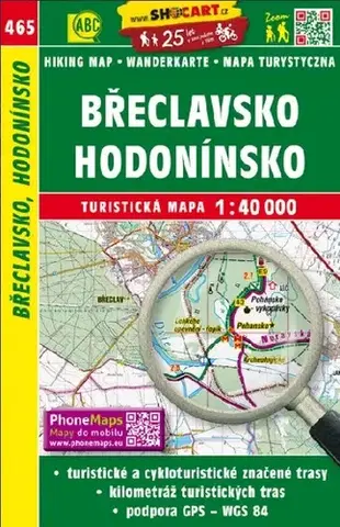Turistika, skaly Břeclavsko, Hodonínsko - SC 465, 1:40 000