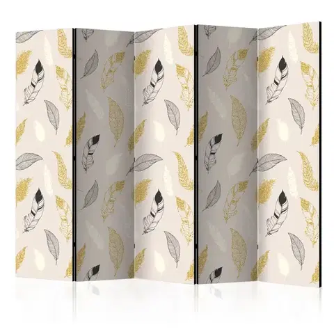 Paravány Paraván Golden Feathers Dekorhome
