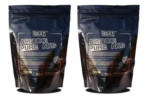 Anabolizéry a NO doplnky 1+1 Zadarmo: Arginine pure AKG od Best Nutrition 250 g + 250 g