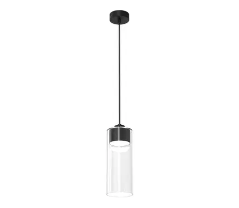 Svietidlá  Luster na lanku CLARISSA 1xGX53/12W/230V čierna MLP8667