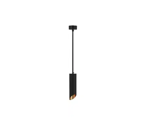 Svietidlá  Luster na lanku 1xGU10/35W/230V 30 cm čierna 6685