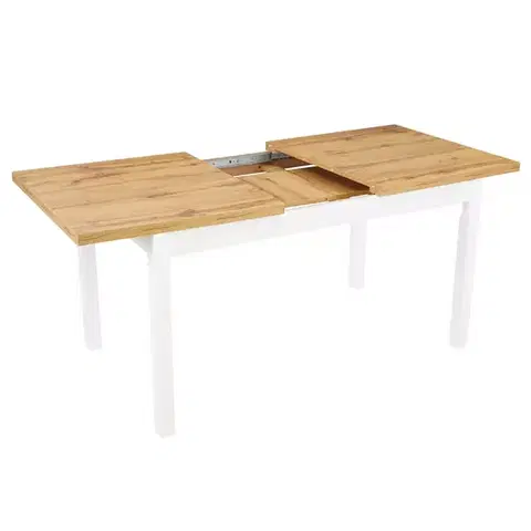 Jedálenské stoly Rozkladací stôl ST-26 140/180x80cm Biely