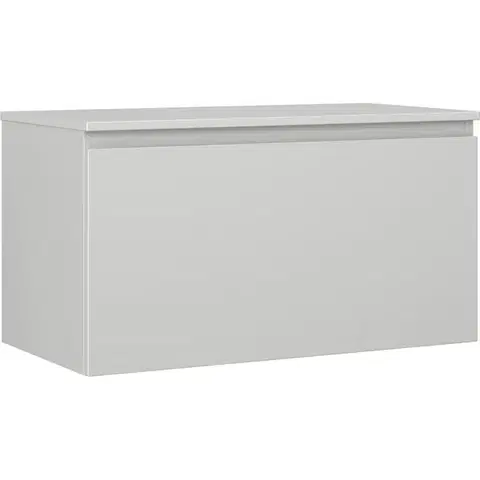 Kúpeľňový nábytok MEXEN/S - Orio kúpeľňová skrinka pod umývadlo 90 cm s doskou, 1 šuplík, sivá mat 91A10-09047-1-BFC62