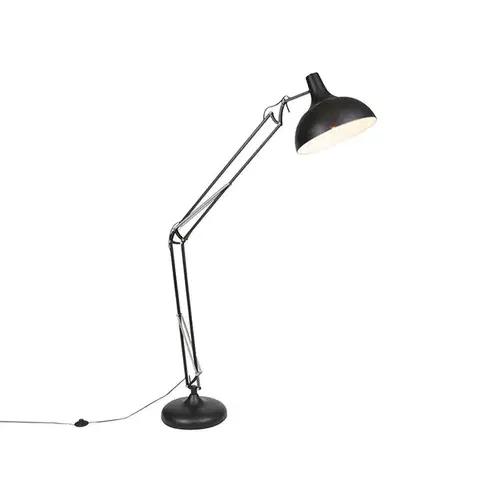 Stojace lampy Inteligentná stojaca lampa čierna nastaviteľná vrátane Wifi A60 - Hobby
