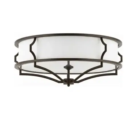 Svietidlá Open Design OR86607 - Stropné svietidlo STESSO 4xE27/12W/230V priemer 65 cm hnedé OR86607