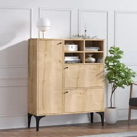 Komody Konzolový stolík Ewa - Sapphire Oak