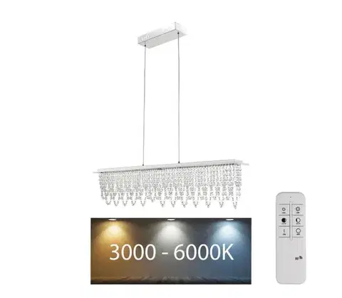 Svietidlá Globo 68405-24H - LED Stmievateľný krištáľový luster na lanku LED/24W/230V + DO 68405-24H