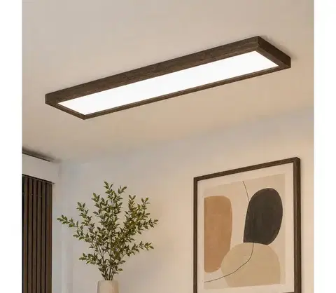 Svietidlá BRILAGI-LED Stmievateľné svietidlo WOODY FRAME LED/50W/230V dub 120x30 cm IP44 +DO 8590828607328