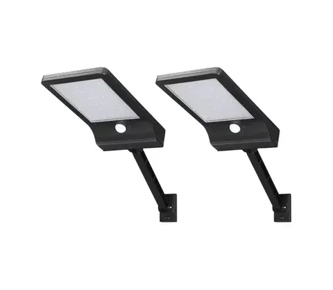 LED osvetlenie  B.V.  - SADA 2× LED solárna lampa so senzorom. LED/3W/3,7V 3000/4000/5000K + s diaľkovým ovládačom B10201ZDP