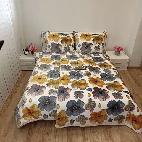 Obliečky Mikroplyšové obliečky Daisy 200x140cm+90x70cm TiaHome