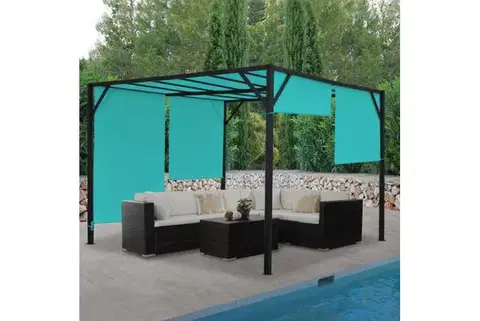 Záhradné pergoly Pergola se stahovací střechou 4x4 m Dekorhome