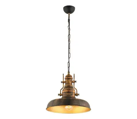 Svietidlá  Luster na reťazi 1xE27/40W/230V bronzová 518LMS1124