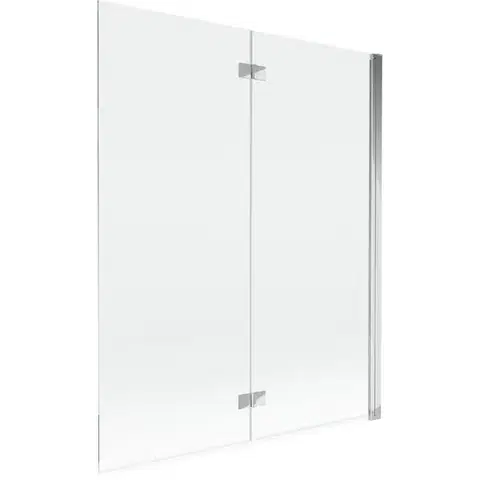 Sprchové dvere MEXEN - MIST vaňová zástena 140x150 cm 6mm 2-s, chróm, číra, pravá 8A9-140-002-01-00-P