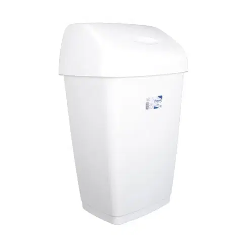Odpadkové koše Kinekus Kôš na odpad preklápací 50l, plastový, TONTARELLI, biely