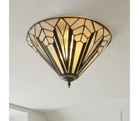 Svietidlá Endon 112191 - Stropné svietidlo Tiffany ASTORIA 2xE27/60W/230V pr. 40 cm 112191